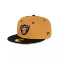 Las Vegas Raiders Wheat Black Med 59fifty NFL