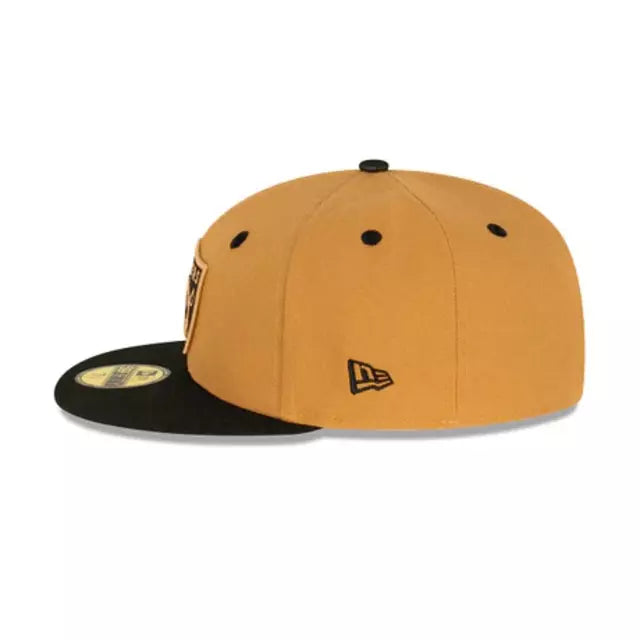 Las Vegas Raiders Wheat Black Med 59fifty NFL