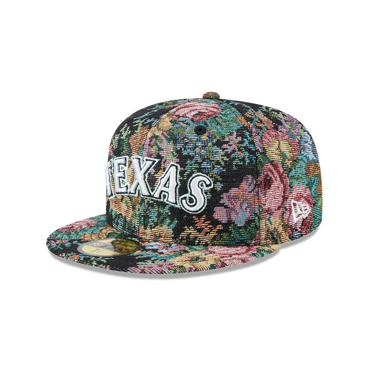 Texas Rangers MLB Jacquard Patterns 59FIFTY Cerrada
