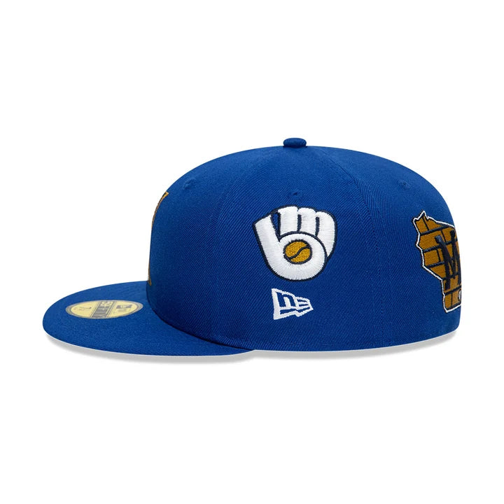 Milwaukee Brewers MLB All Over Team 59FIFTY Cerrada