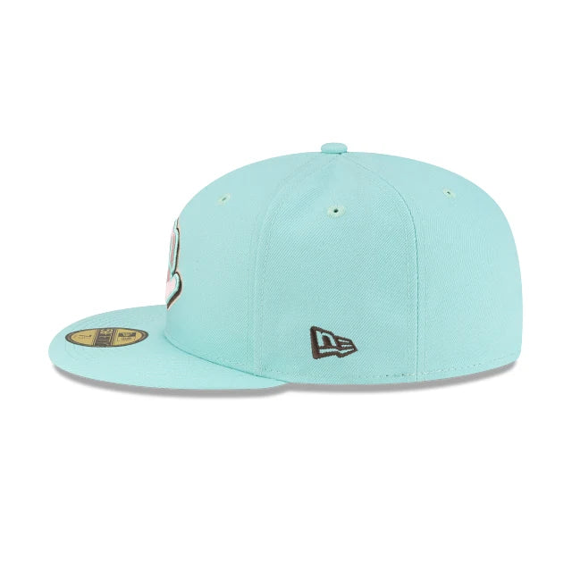 Diablos Rojos del México LMB Fangear 59FIFTY Cerrada Turquesa