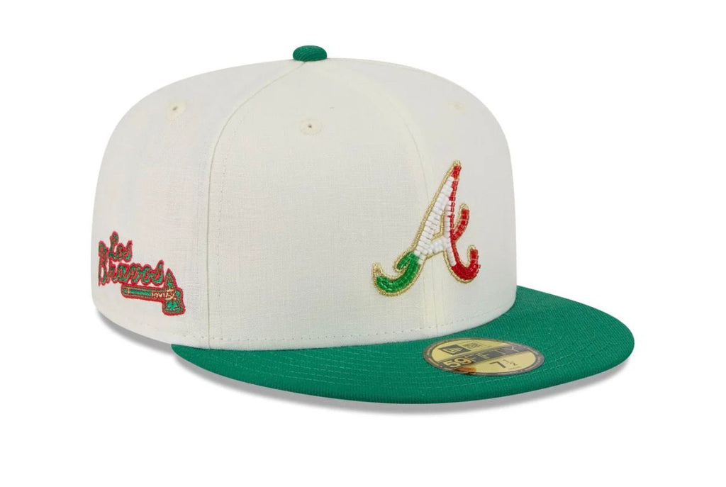 Atlanta Braves MLB Beaded Linen 59FIFTY Cerrada