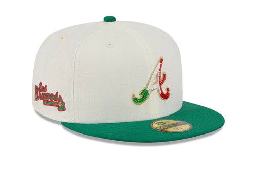 Atlanta Braves MLB Beaded Linen 59FIFTY Cerrada