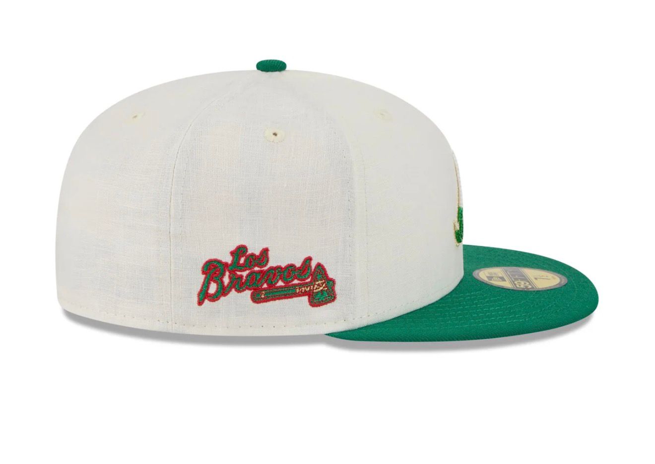 Atlanta Braves MLB Beaded Linen 59FIFTY Cerrada
