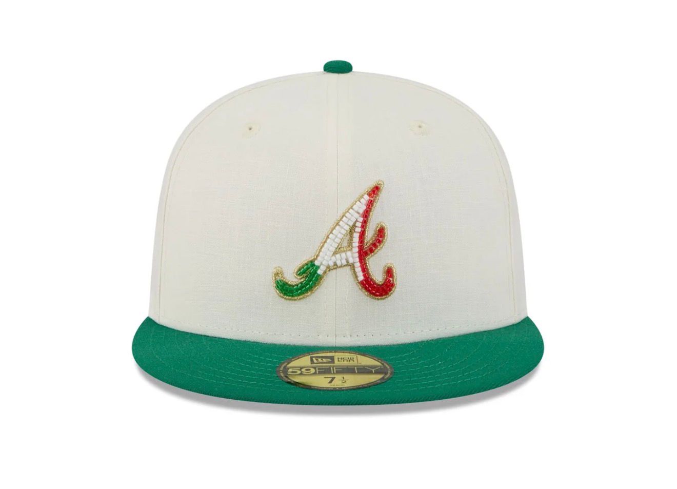Atlanta Braves MLB Beaded Linen 59FIFTY Cerrada