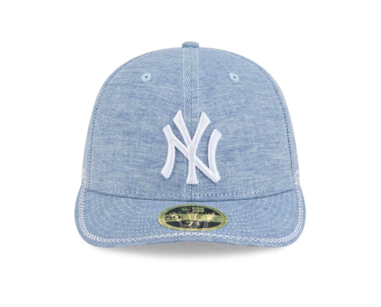 New York Yankees MLB Hand Stitched Chambray 59FIFTY Low Profile Cerrada