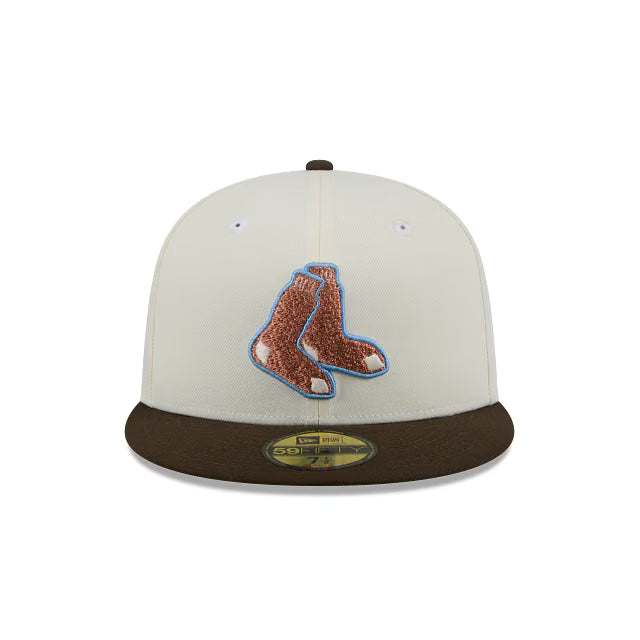Boston Red Sox MLB Chrome Walnut 59FIFTY Cerrada
