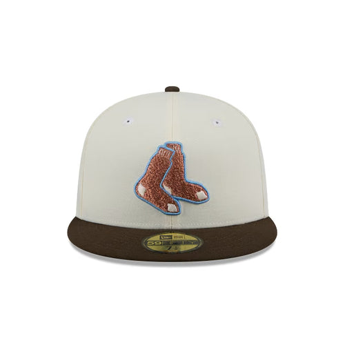 Boston Red Sox MLB Chrome Walnut 59FIFTY Cerrada